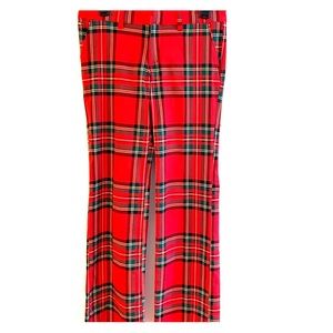 TOMMY JEANS red plaid flared pants